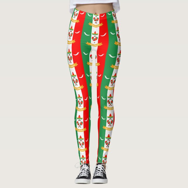 leggings de bandeira cinco de mayo (Frente)
