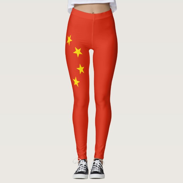 Leggings de bandeira da China (Frente)