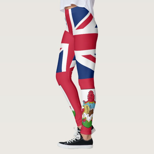 Leggings de bandeira das Bermudas Patriotas (Esquerda)