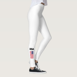 Leggings de bandeira Patriótica americana