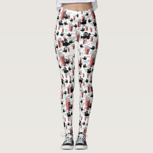 Leggings de Bobinas de Filme e Pipoca