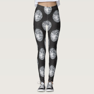 leggings de bola prateada