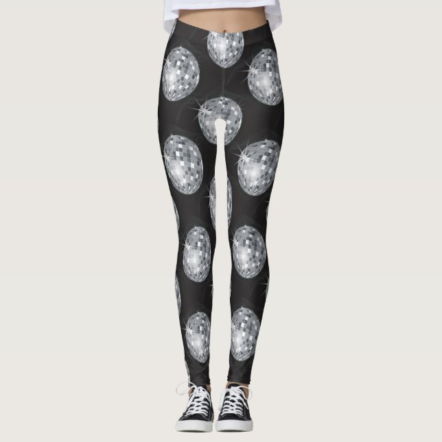 leggings de bola prateada (Frente)