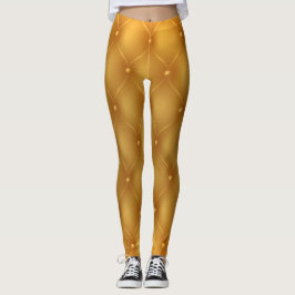 Leggings de botões amarelos