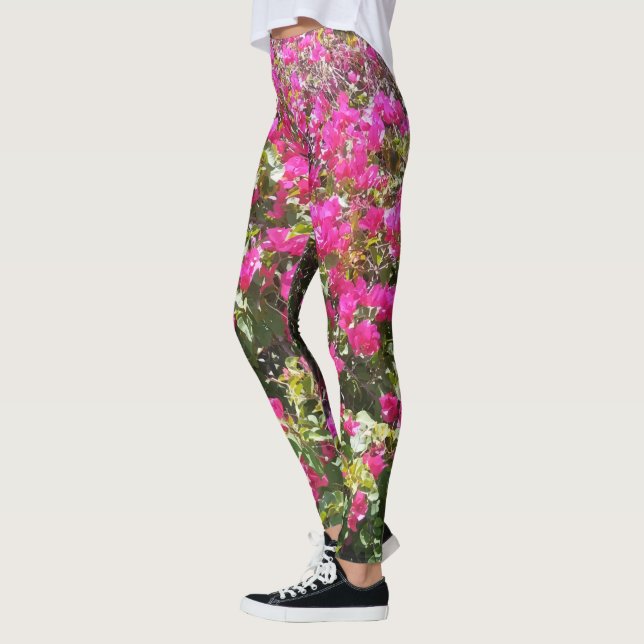 Leggings de Bougainvillea Bush cor-de-rosa (Esquerda)