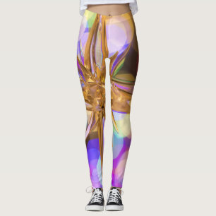 Leggings de brilho nas estrelas
