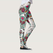 Leggings de Calaveras no Halloween