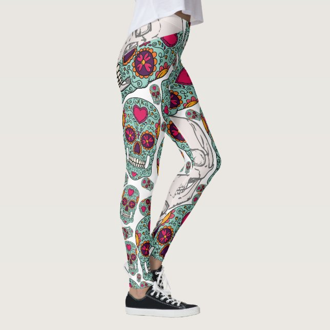 Leggings de Calaveras no Halloween (Direita)