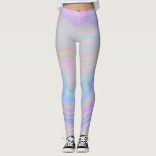 Leggings de camadas de agitação multicolores