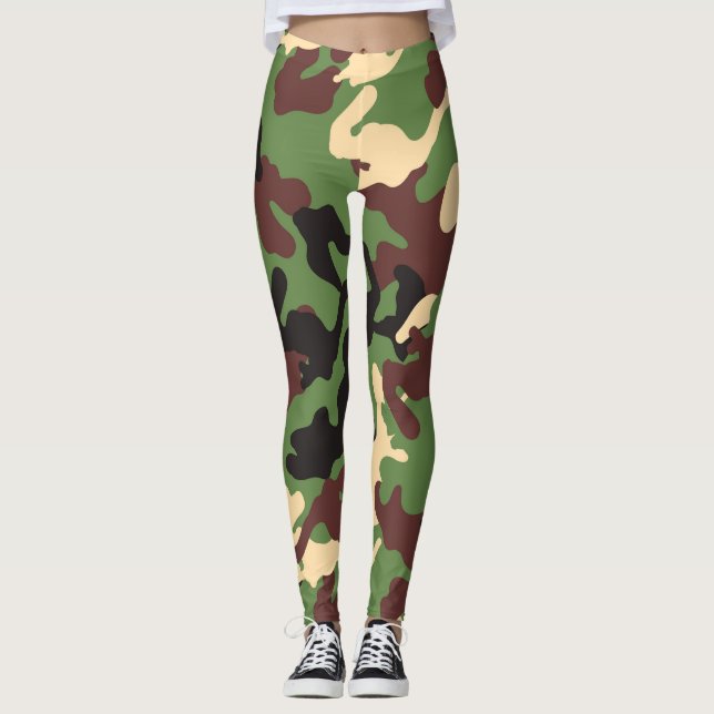 Leggings de camoflag do exército (Frente)