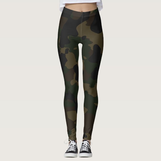 Leggings de Camouflage Escuro (Frente)