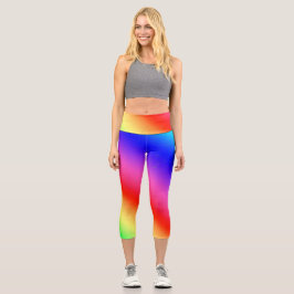 Leggings de Capri com Gradiente Espetado