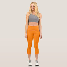 Leggings de Capri Laranja