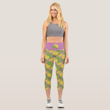 Leggings de Capris Púrpura de Citrus Cute