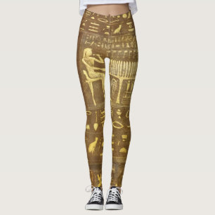 Leggings de caracteres egípcios