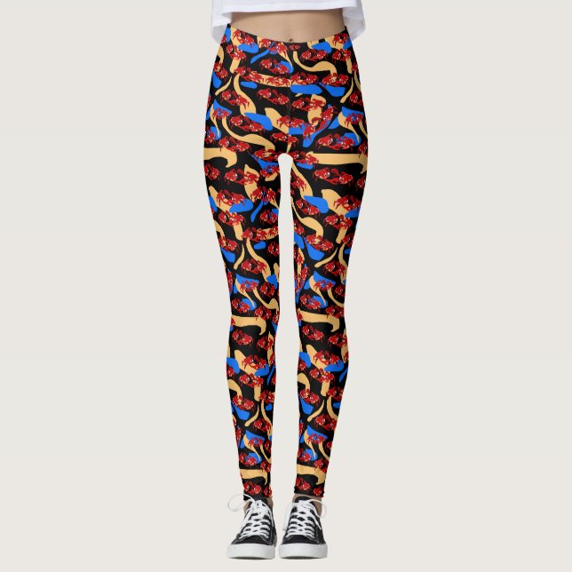 Leggings de Caranguejos Dançantes (Frente)