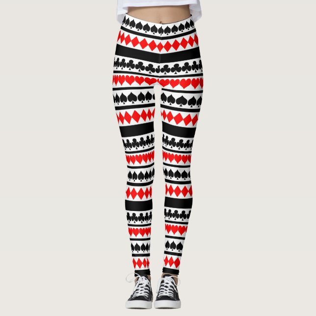 Leggings de Cartas de Baralho (Frente)