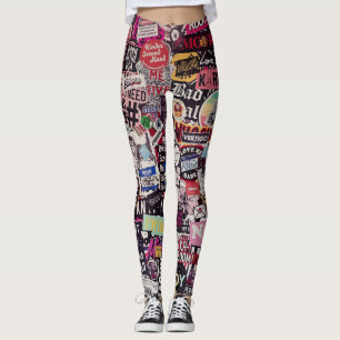 Leggings de cartazes