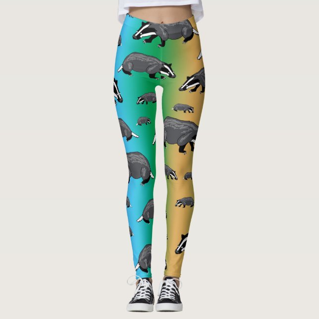 Leggings de Cartoon de Badger (Frente)