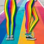 Leggings de Celebração do Orgulho<br><div class="desc">Mostre seu apoio à diversidade em estilo com estas leggings mostrando as cores do arco-íris e a palavra personalizável "Orgulho". A bandeira do arco-íris foi criada como símbolo da comunidade gay pelo artista Gilbert Baker em 1978. As diferentes cores estão frequentemente associadas à "diversidade" na comunidade gay, mas na verdade...</div>