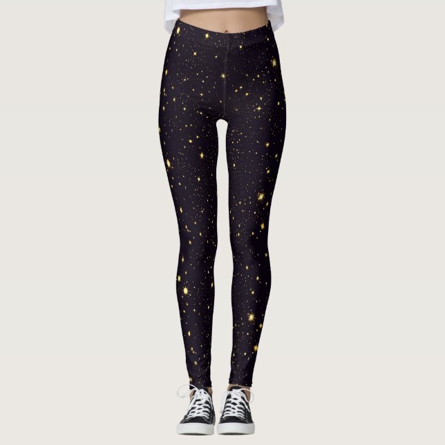 Leggings de céu estrelado (Frente)