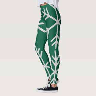 Leggings de cintura alta verde-escura