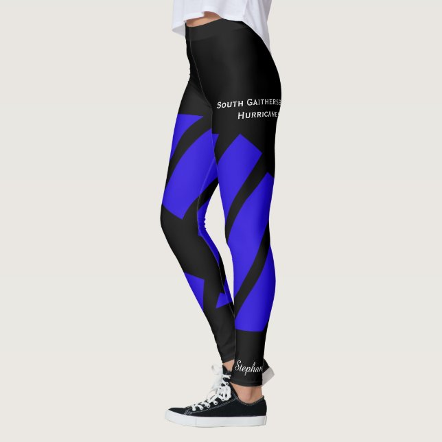 Leggings de Clube/Equipe Azul Escuro com Curtos Fa (Esquerda)