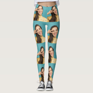 Leggings de colagem de fotos Impressão personaliza