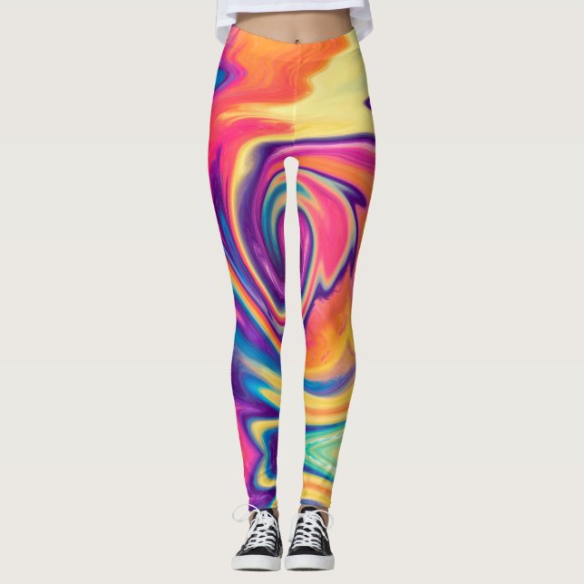 Leggings de coloração amarela (Frente)