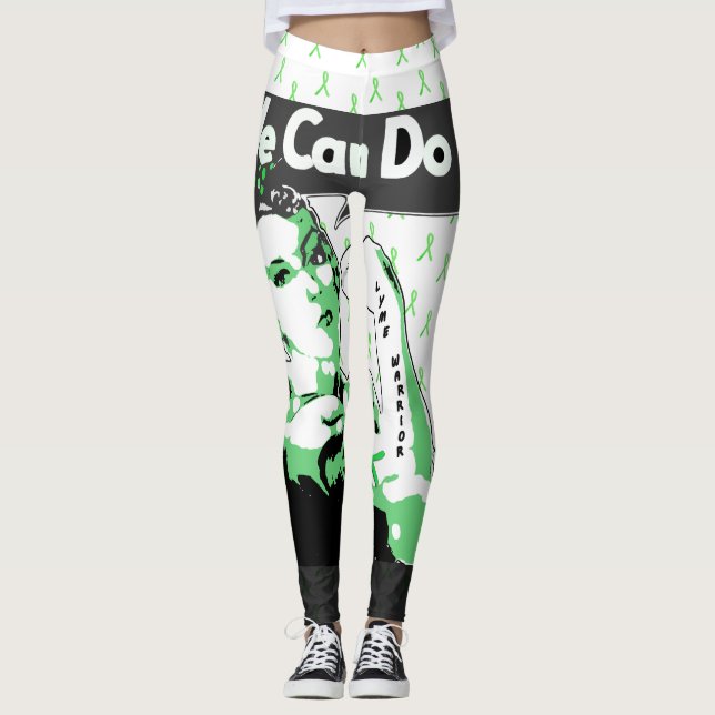 Leggings de Consciencialização sobre a Doença de L (Frente)