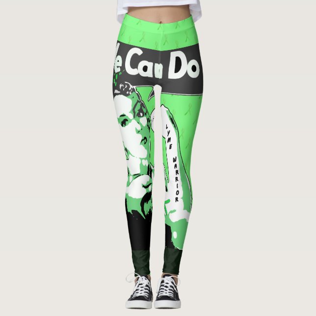 Leggings de Conscientização sobre Lyme 'Nós Podemo (Frente)