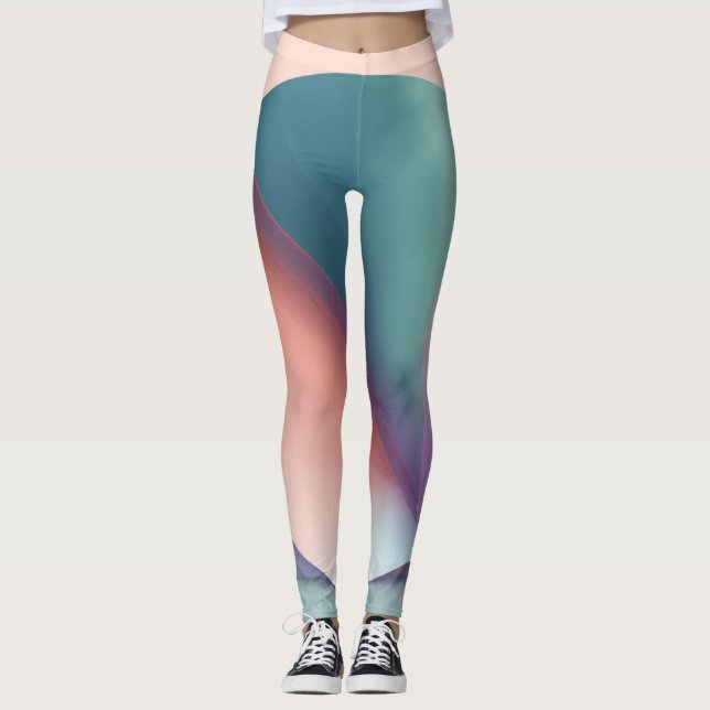 leggings de cores abstrato (Frente)