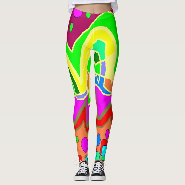 Leggings de cores brilhantes extras (Frente)