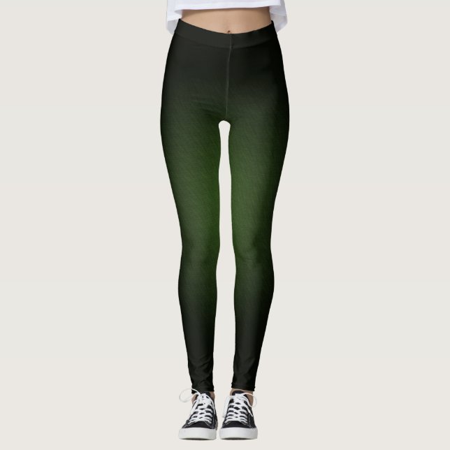 Leggings de cores pretas e esmaecidas (Frente)