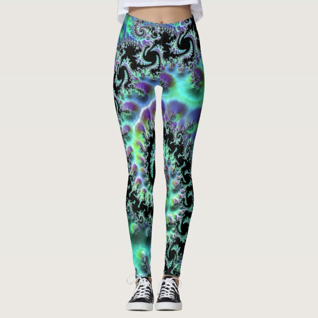 Leggings de Descoberta Mandelbrot (Frente)