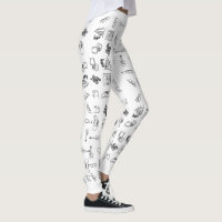 Leggings de Desenho da Linha Taylor Eras