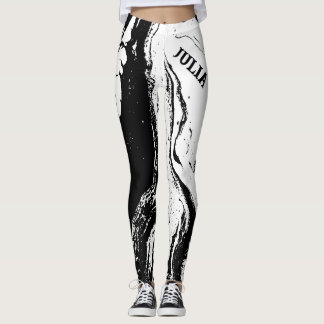 Leggings de Design Abstrato Personalizado na Moda