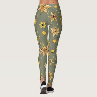 Leggings de Design Celestial Vintage