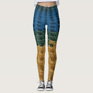 Leggings de Design de Cortinas de Waffle