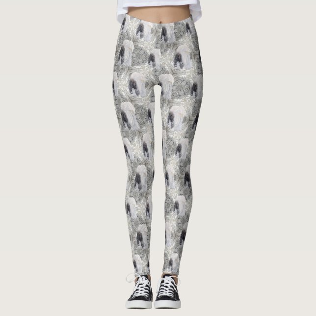 Leggings de Design Pekingese (Frente)