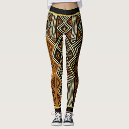 Leggings de designer africano Kuba