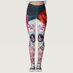 Leggings de Designer com Padrão Legal