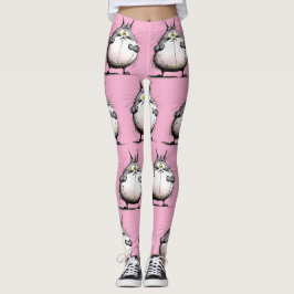 Leggings de Designer de Gato Gordo