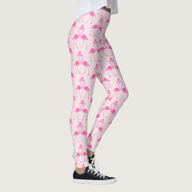 Leggings de Dia de os namorados Flamingo, camuflag (Direita)