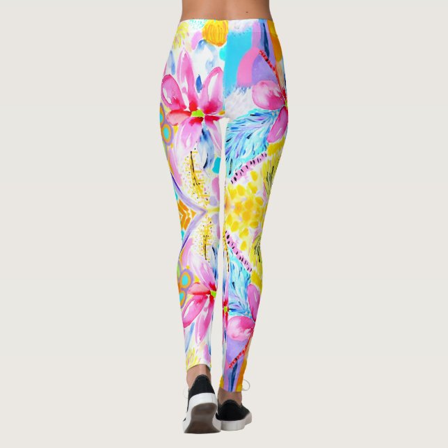 Leggings de dias felizes por Designs Ariella e Lil (Verso)