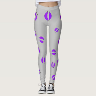Leggings de disco púrpura
