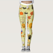 Leggings de diversão do Dia das Bruxas