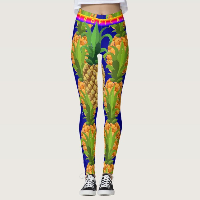 Leggings de Diversão do Estilo Havaiano (Frente)