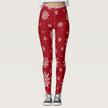 Leggings de diversão gradiente nos flocos de neve 