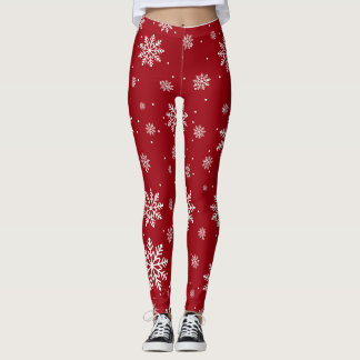 Leggings de diversão gradiente nos flocos de neve 